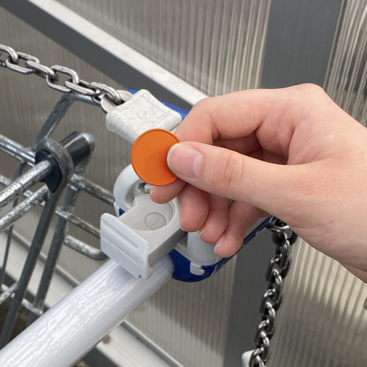 Chiphalter mit 1€-Chip "Herz"