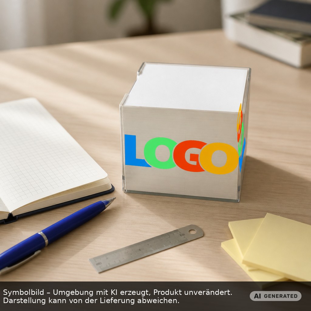Zettelbox "Epsilon" als Werbeartikel mit Logo bedrucken