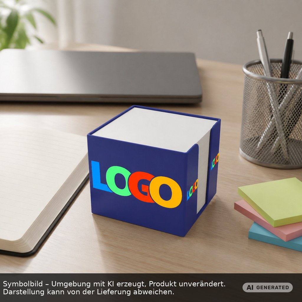 Zettelbox Recycling "Epsilon" als Werbeartikel mit Logo bedrucken