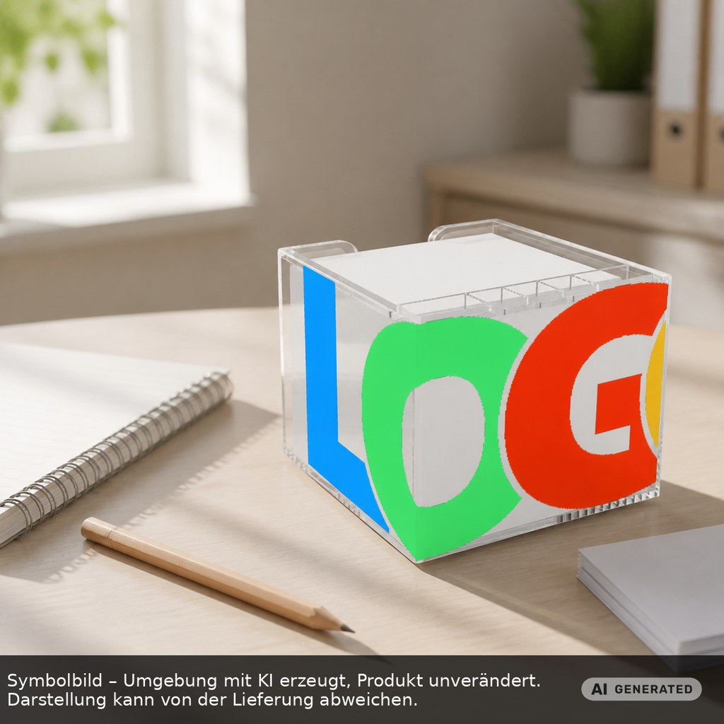 Memo box "Sigma", double-walled with organizer printed as promotional items with logo