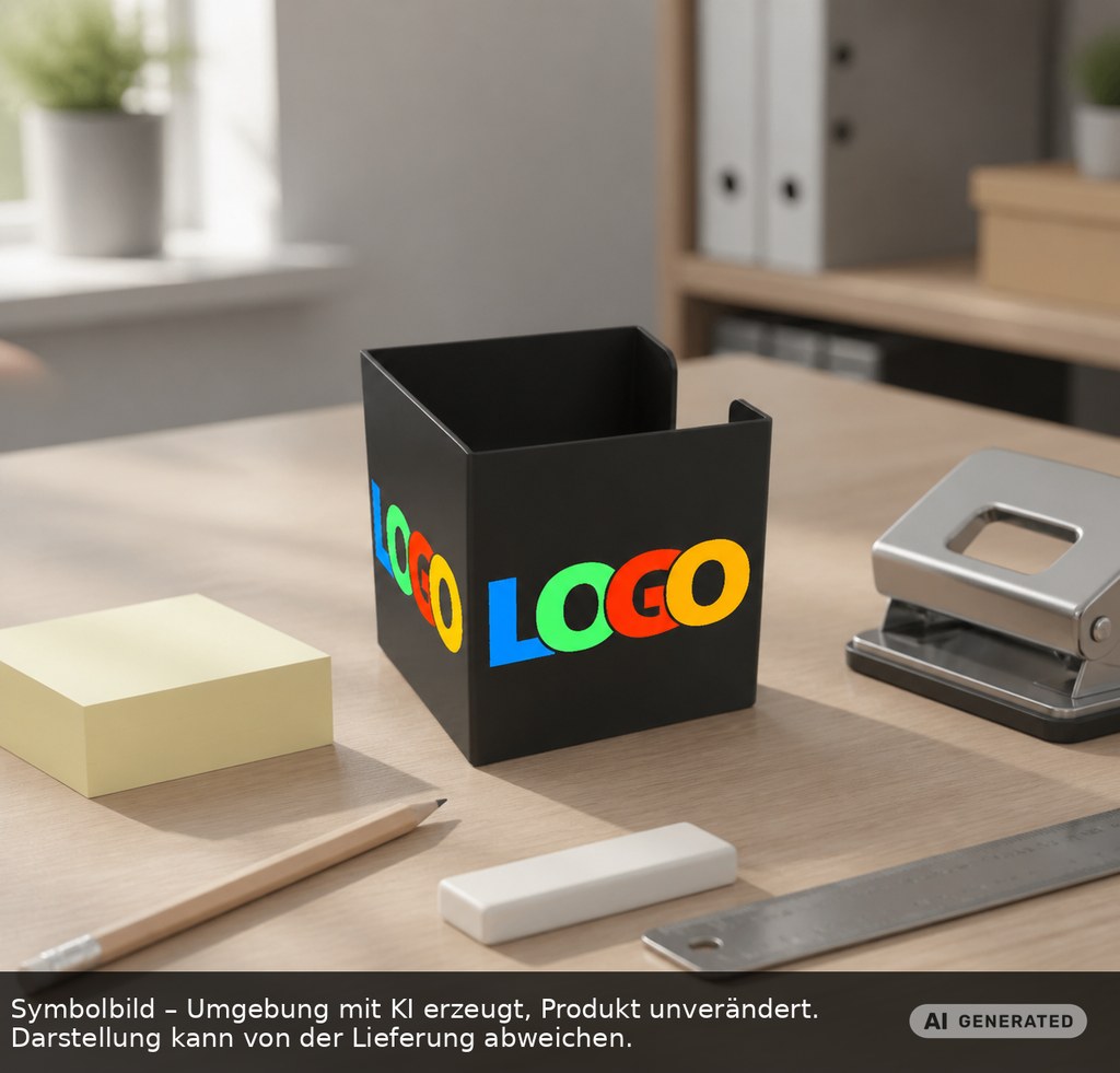 Zettelbox "Alpha" als Werbeartikel mit Logo bedrucken