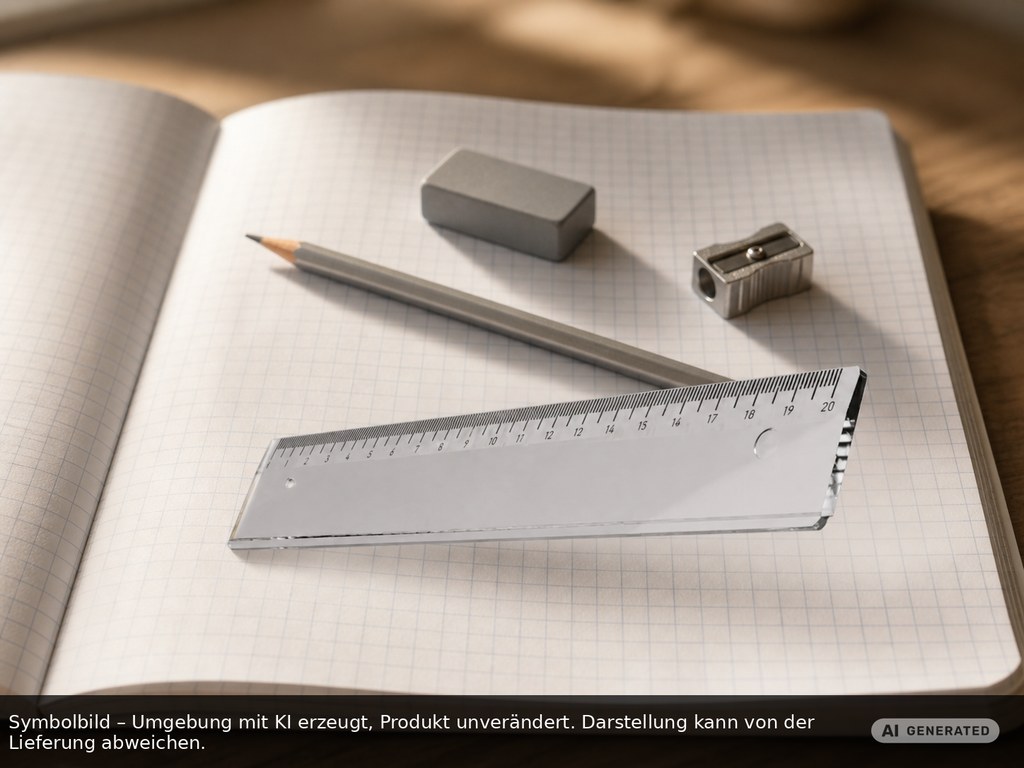 Bio ruler 20 cm printed as promotional items with logo
