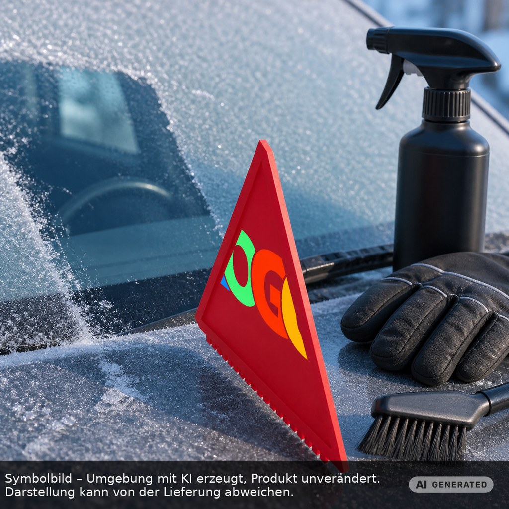 Eiskratzer Recycling "Lambda" als Werbeartikel mit Logo bedrucken