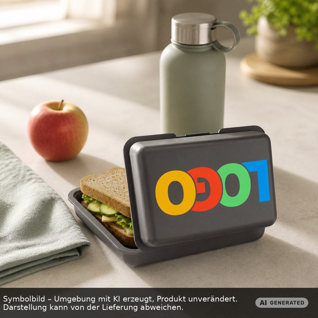 Brotdose/Butterdose als Werbeartikel mit Logo bedrucken