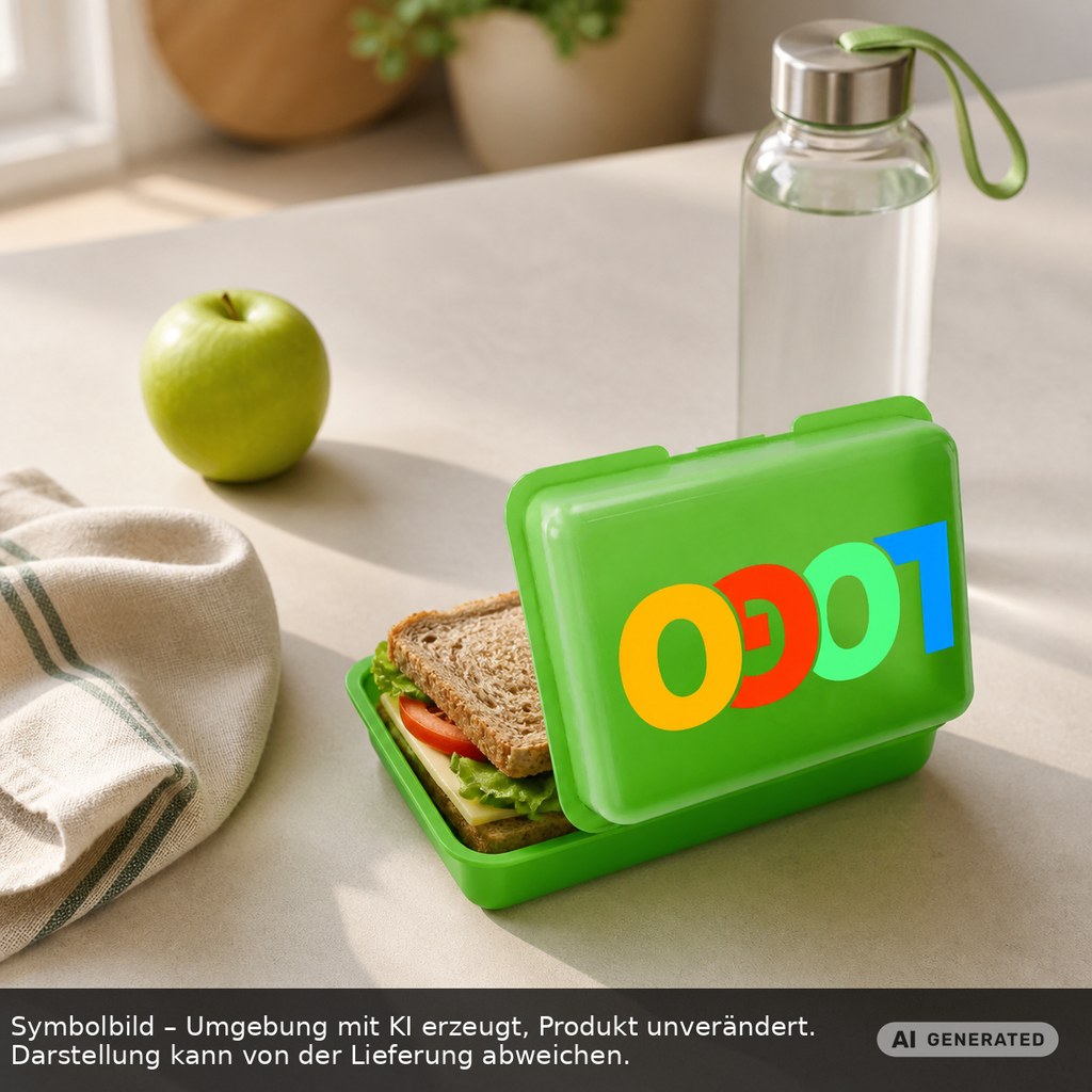 Brotdose/Butterdose als Werbeartikel mit Logo bedrucken