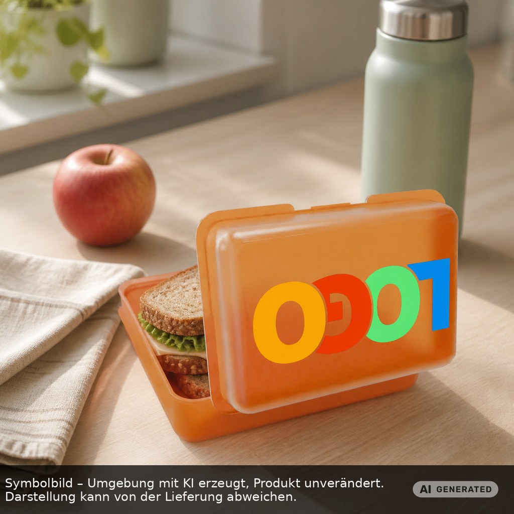 Brotdose/Butterdose als Werbeartikel mit Logo bedrucken