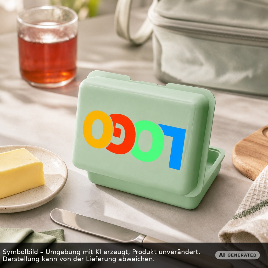 Brotdose Bio/Butterdose Bio als Werbeartikel mit Logo bedrucken