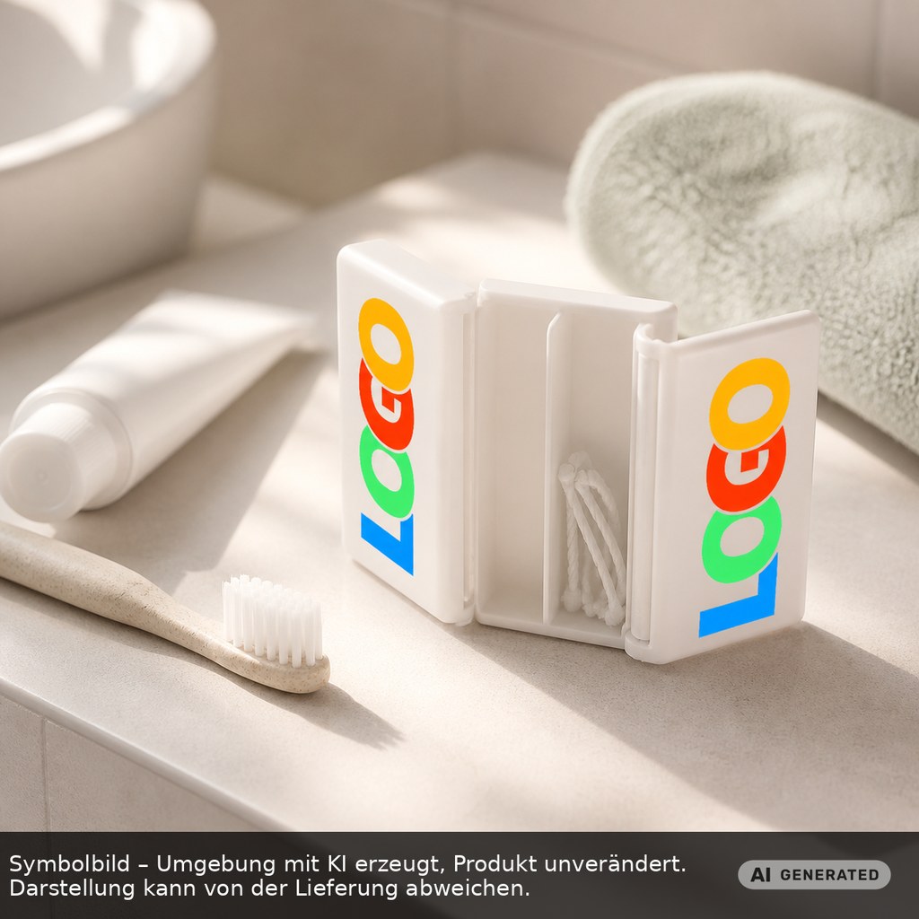 Pill box "Beta" printed as promotional items with logo