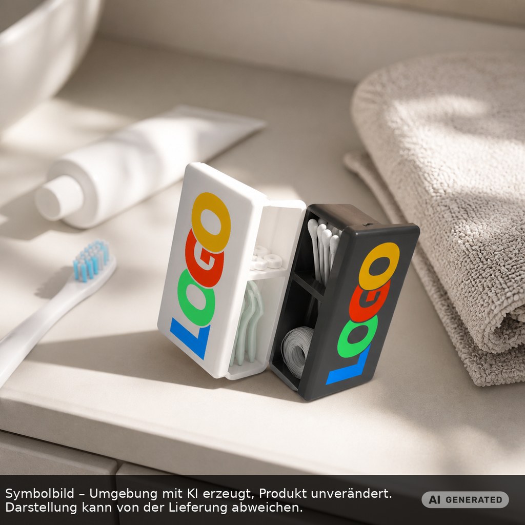 Pillendose "Beta" als Werbeartikel mit Logo bedrucken