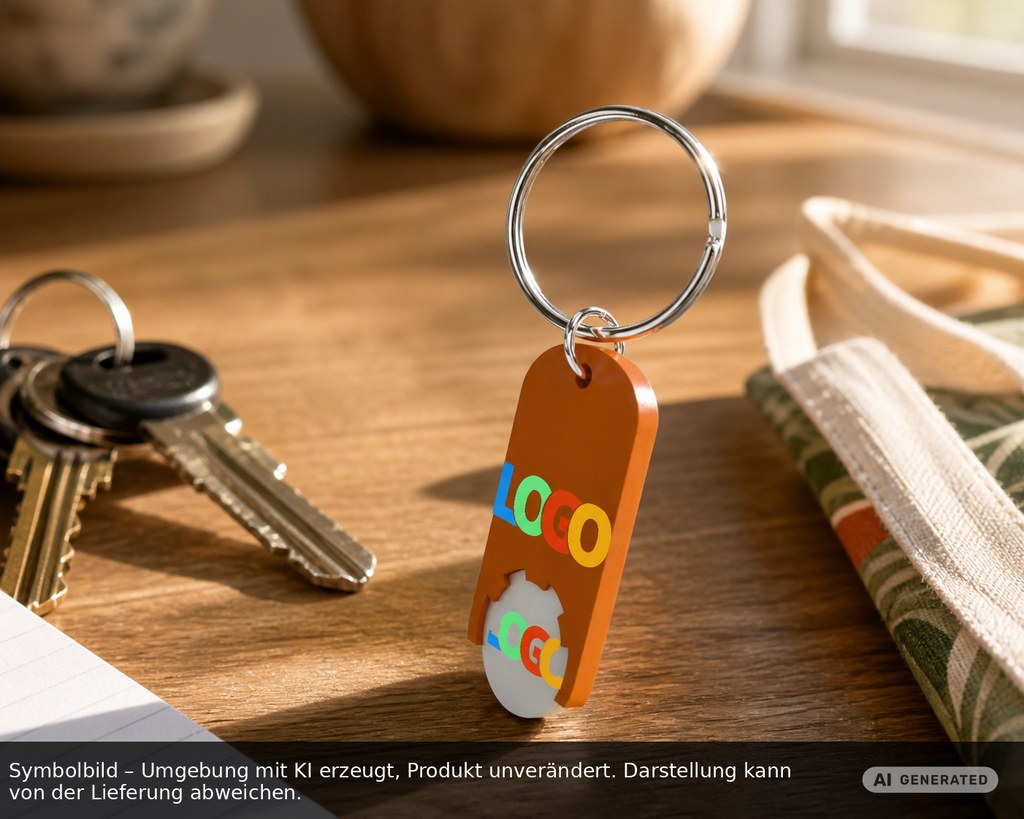 Chiphalter mit 1€-Chip "Alpha" als Werbeartikel mit Logo bedrucken