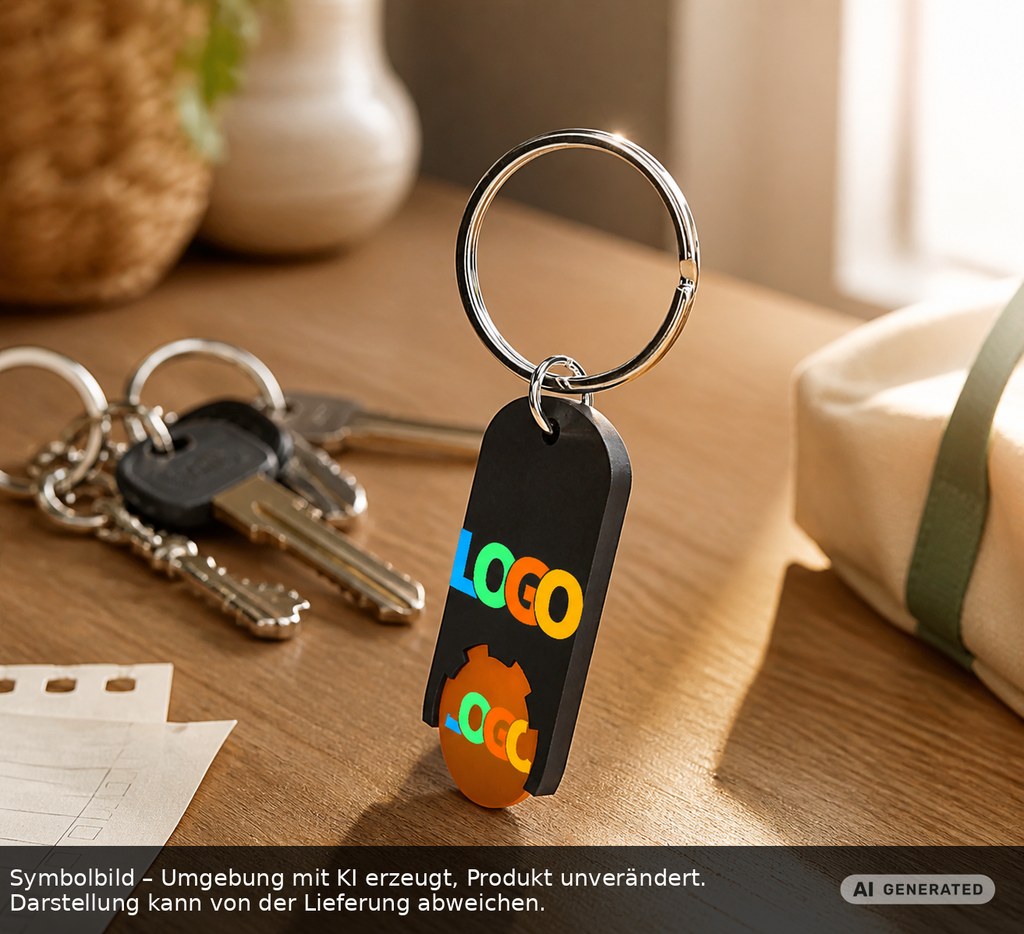 Chiphalter mit 1€-Chip "Alpha" als Werbeartikel mit Logo bedrucken