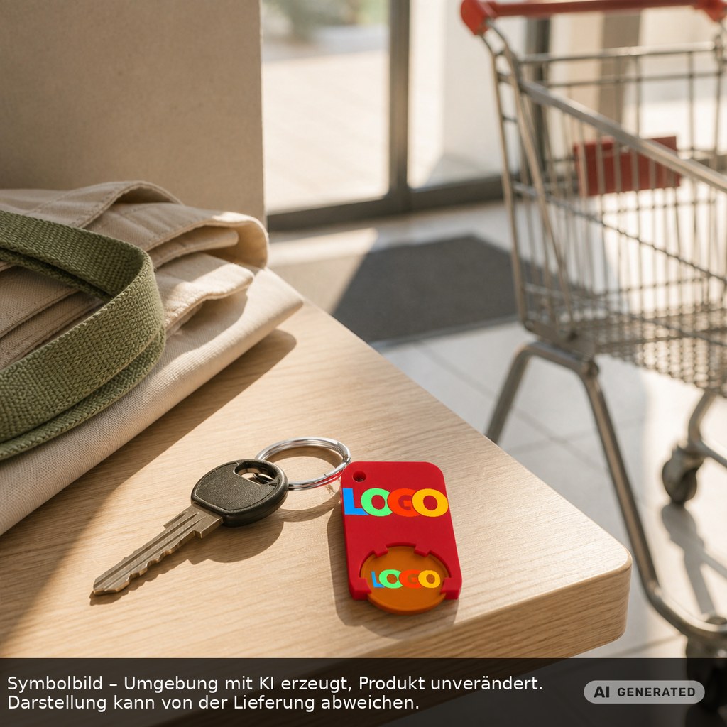 Chiphalter mit 1€-Chip "Beta" als Werbeartikel mit Logo bedrucken
