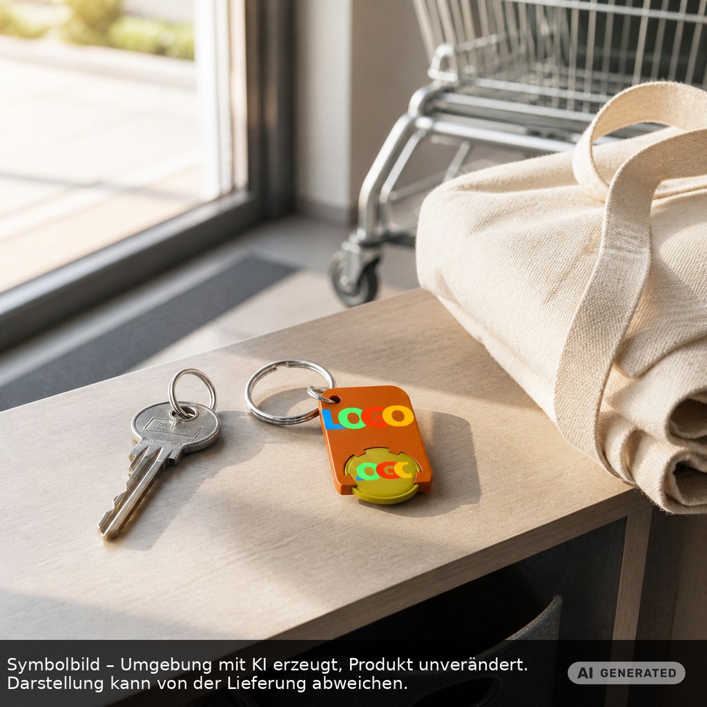 Chiphalter mit 1€-Chip "Beta" als Werbeartikel mit Logo bedrucken