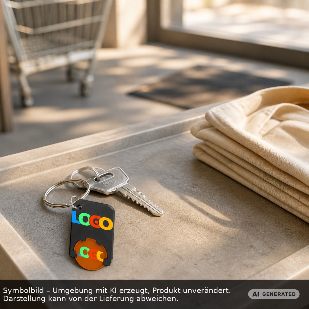 Chiphalter mit 1€-Chip "Beta" als Werbeartikel mit Logo bedrucken