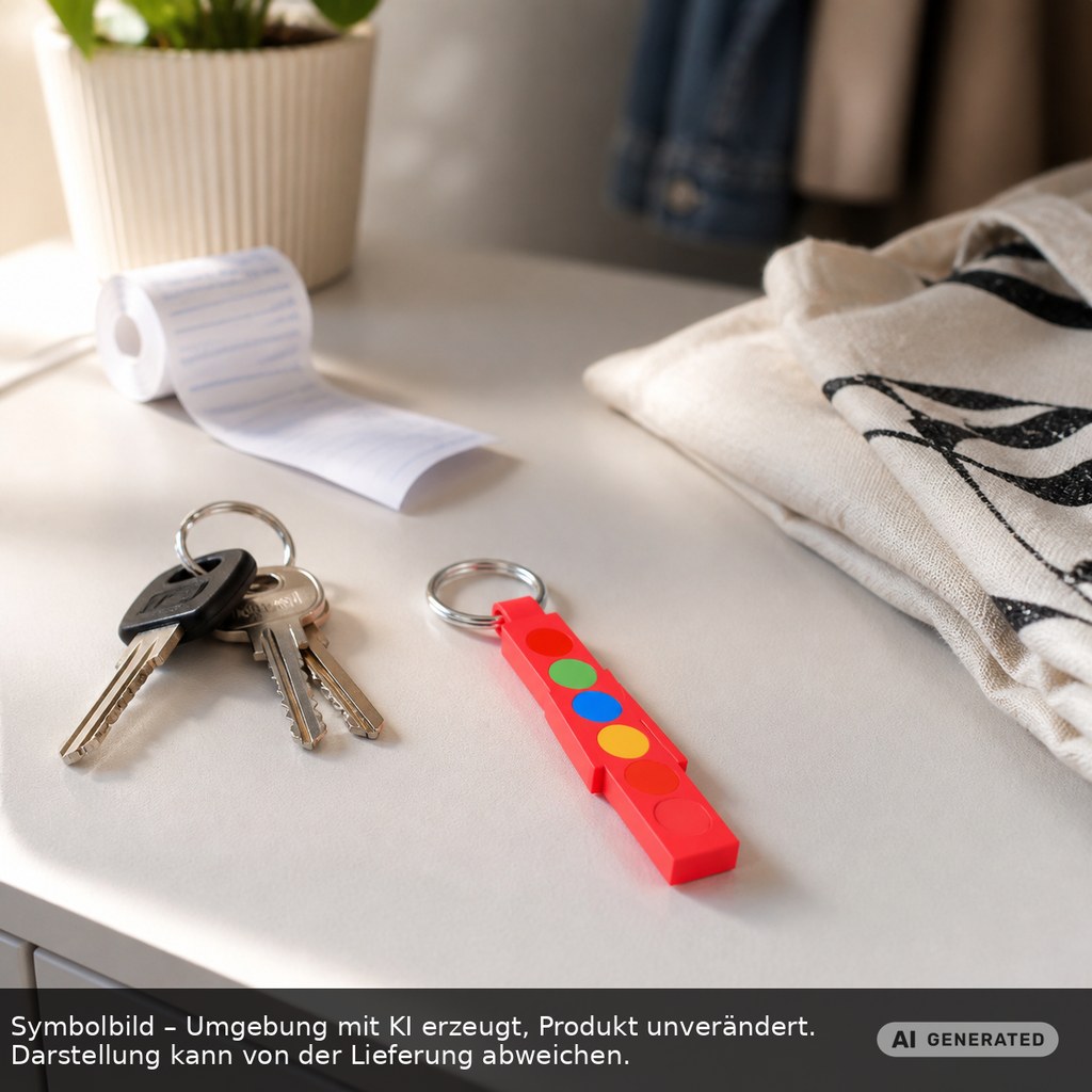 Chiphalter mit 1€-Chip "Haus" als Werbeartikel mit Logo bedrucken
