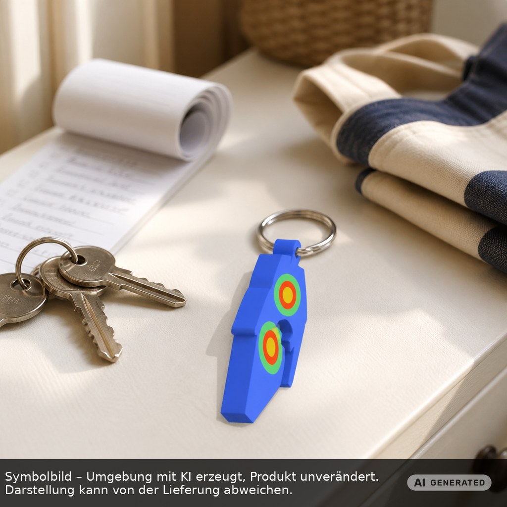 Chiphalter mit 1€-Chip "Haus" als Werbeartikel mit Logo bedrucken