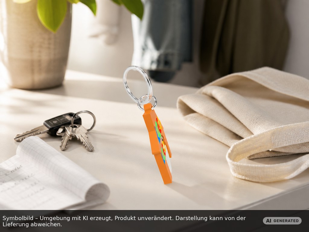 Chiphalter mit 1€-Chip "Haus" als Werbeartikel mit Logo bedrucken