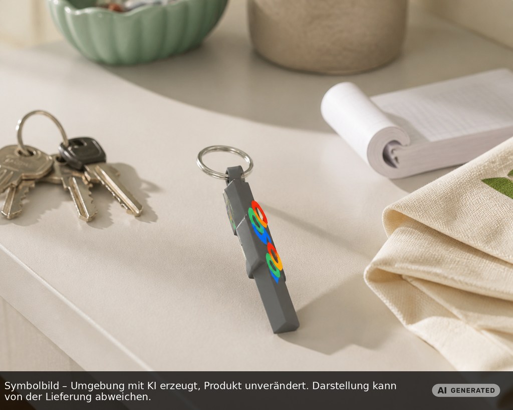 Chiphalter mit 1€-Chip "Haus" als Werbeartikel mit Logo bedrucken