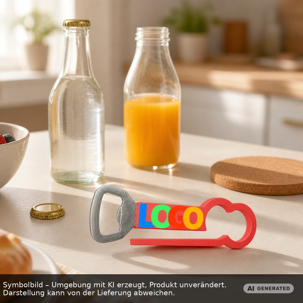 Flaschenöffner "Kappa" als Werbeartikel mit Logo bedrucken