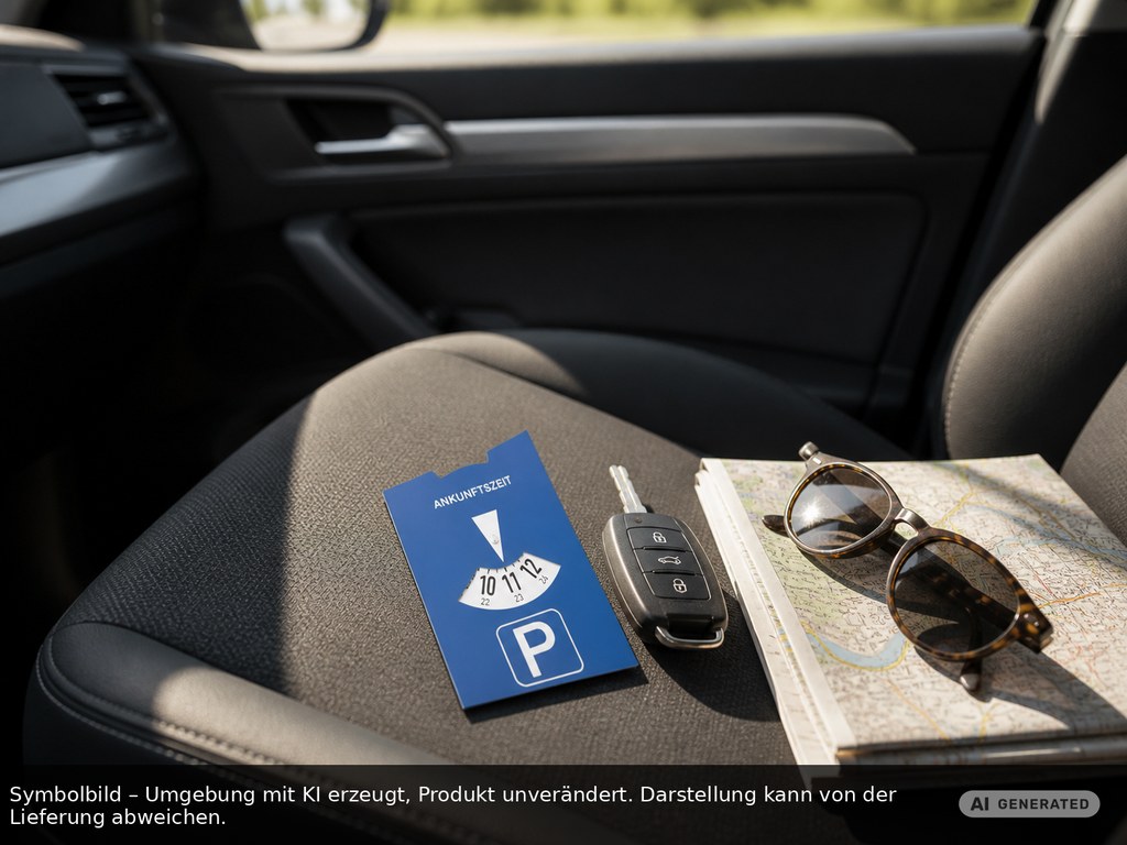 Carton-parking disc printed as promotional items with logo