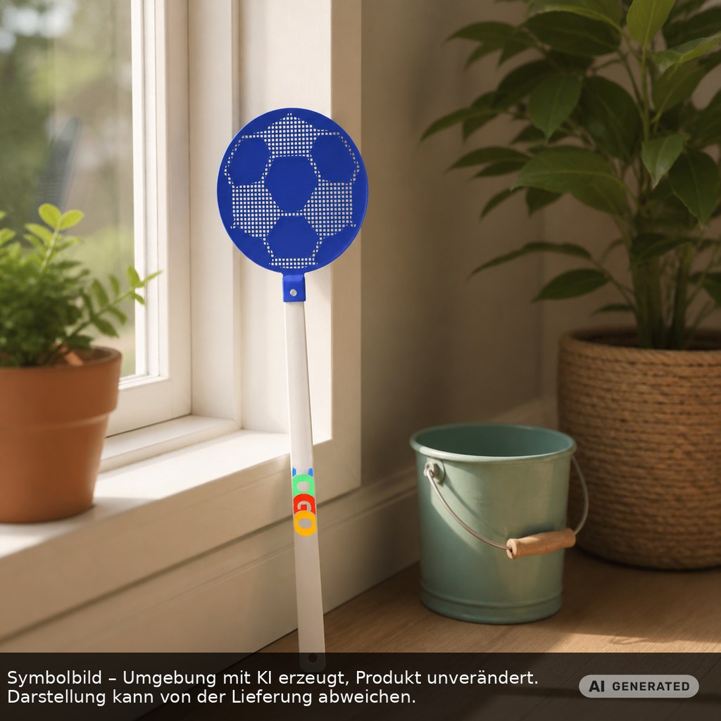 Fliegenklatsche "Fußball" als Werbeartikel mit Logo bedrucken