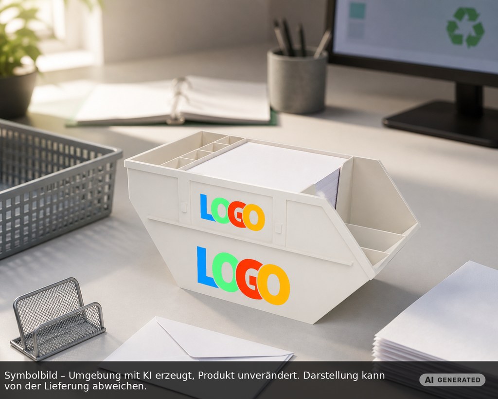 Memo box "container" printed as promotional items with logo