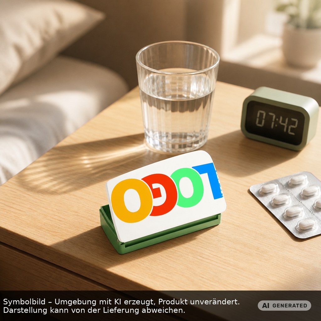 Pillendose "Alpha" als Werbeartikel mit Logo bedrucken