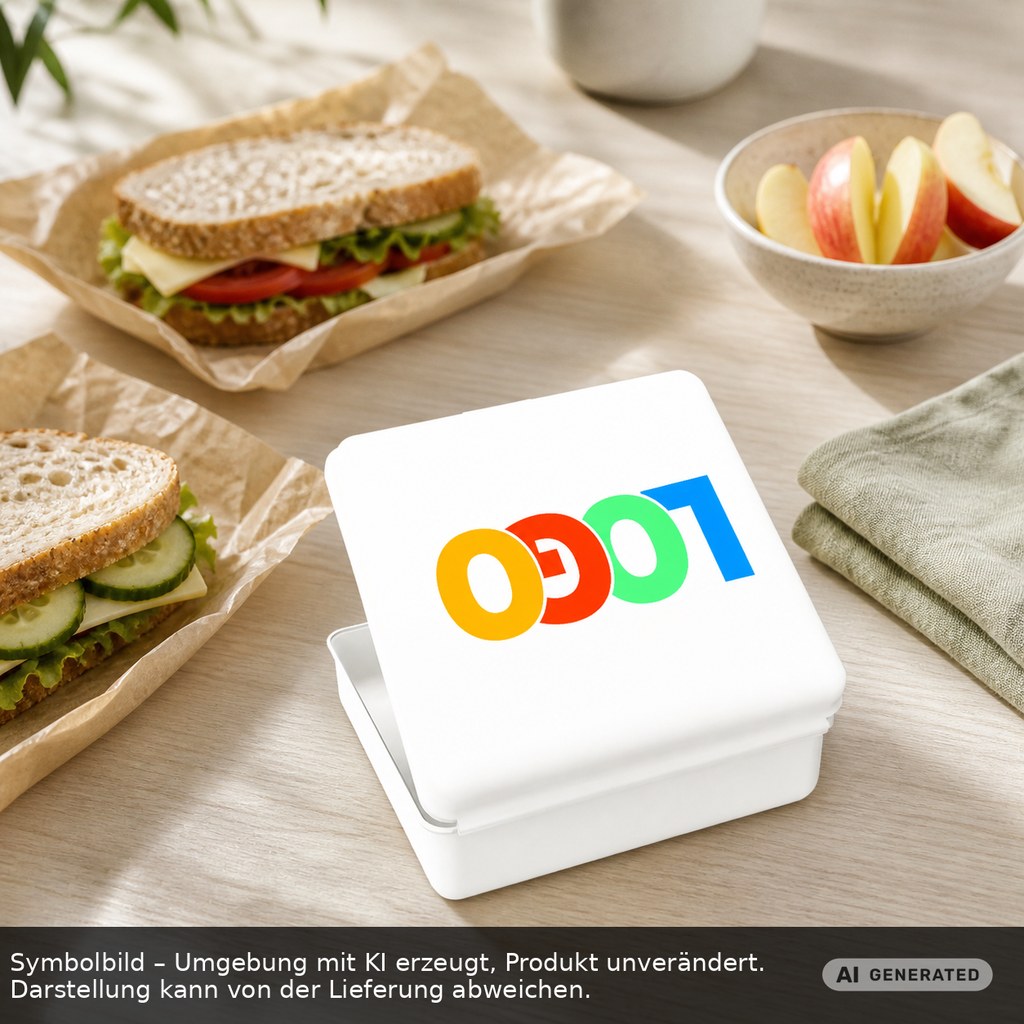 Brotdose, groß als Werbeartikel mit Logo bedrucken
