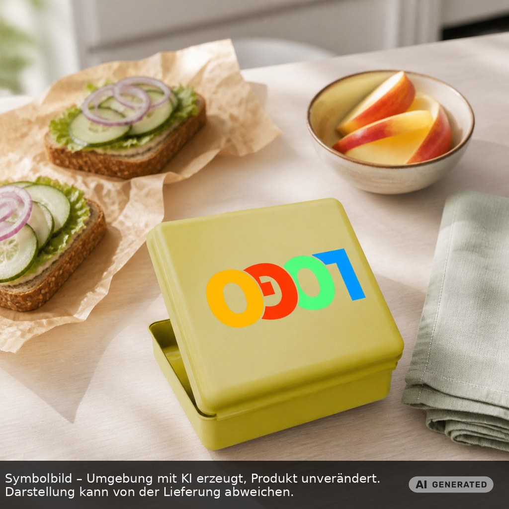 Brotdose, groß als Werbeartikel mit Logo bedrucken