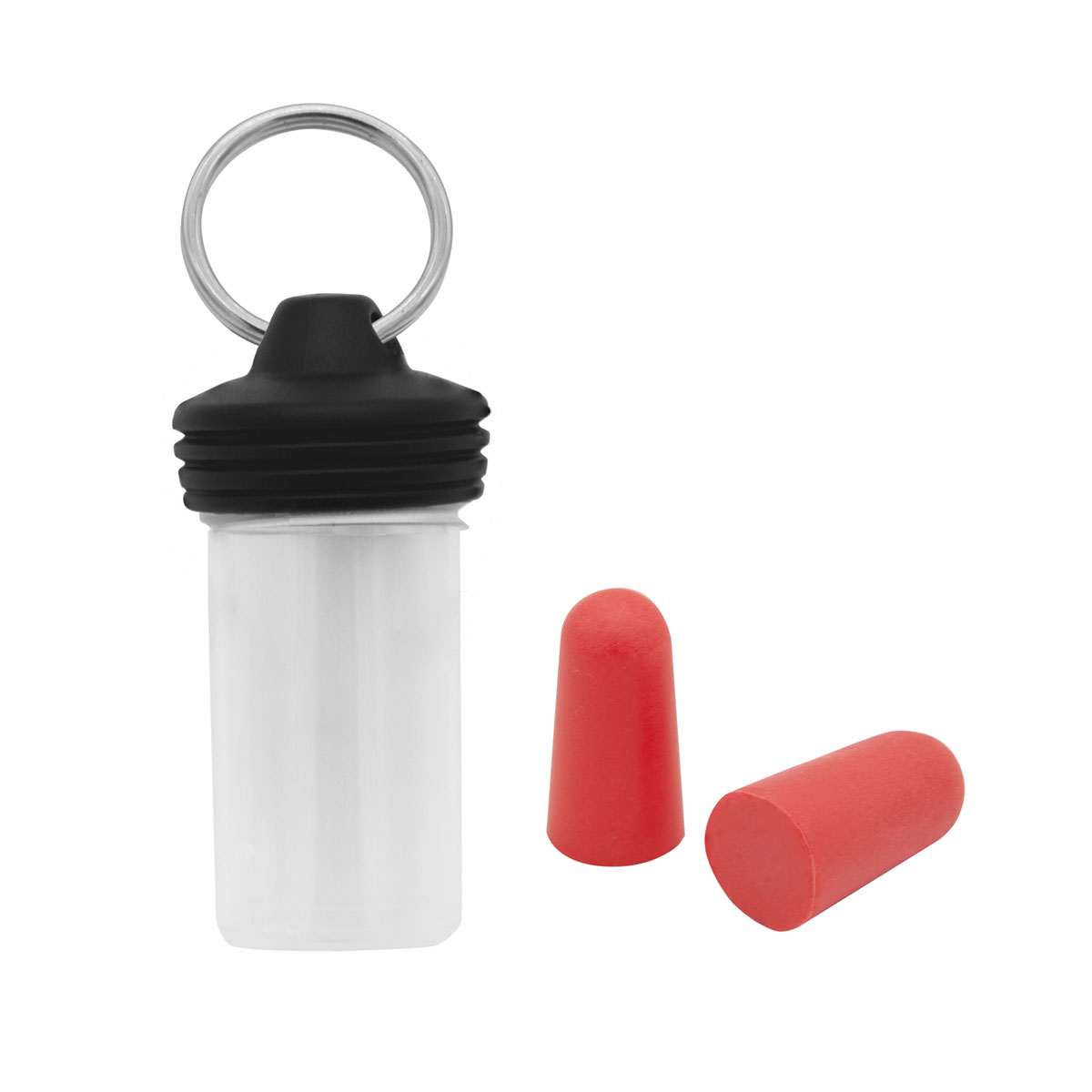 EasyPlug in transparent round box printed as promotional items with logo
